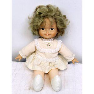 Vtg 1986 Northern Tissue Doll 16" James River Corp Blonde Freckles Brown Eyes